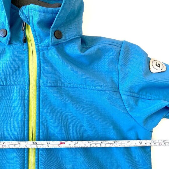 Killtec Softshell Hooded Jacket Boys Size 12 Windproof Fleece Blue Sports Outdoo - Picture 16 of 16